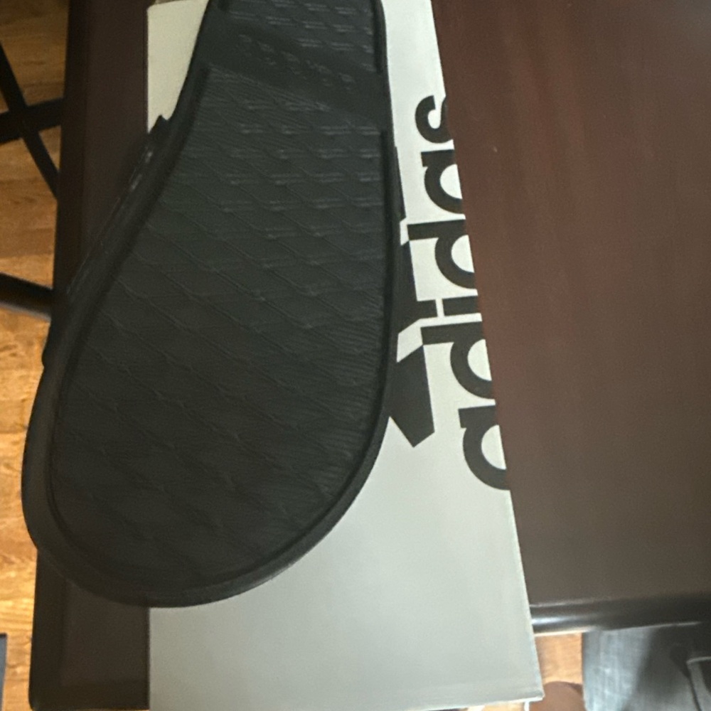 Black Slide Sandals - Picture 2 of 5